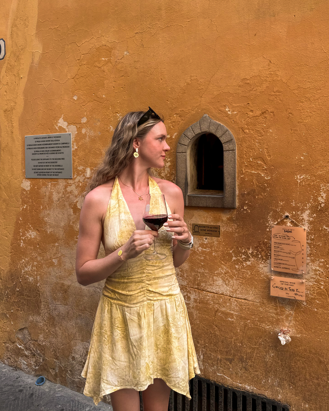 Wine Window at Babae, Florence
